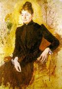 Mary Cassatt Woman in Black oil painting artist